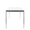 Lumisource Fuji Dining Table in Stainless Steel with Clear Glass Top TB-FUJI4728 CL